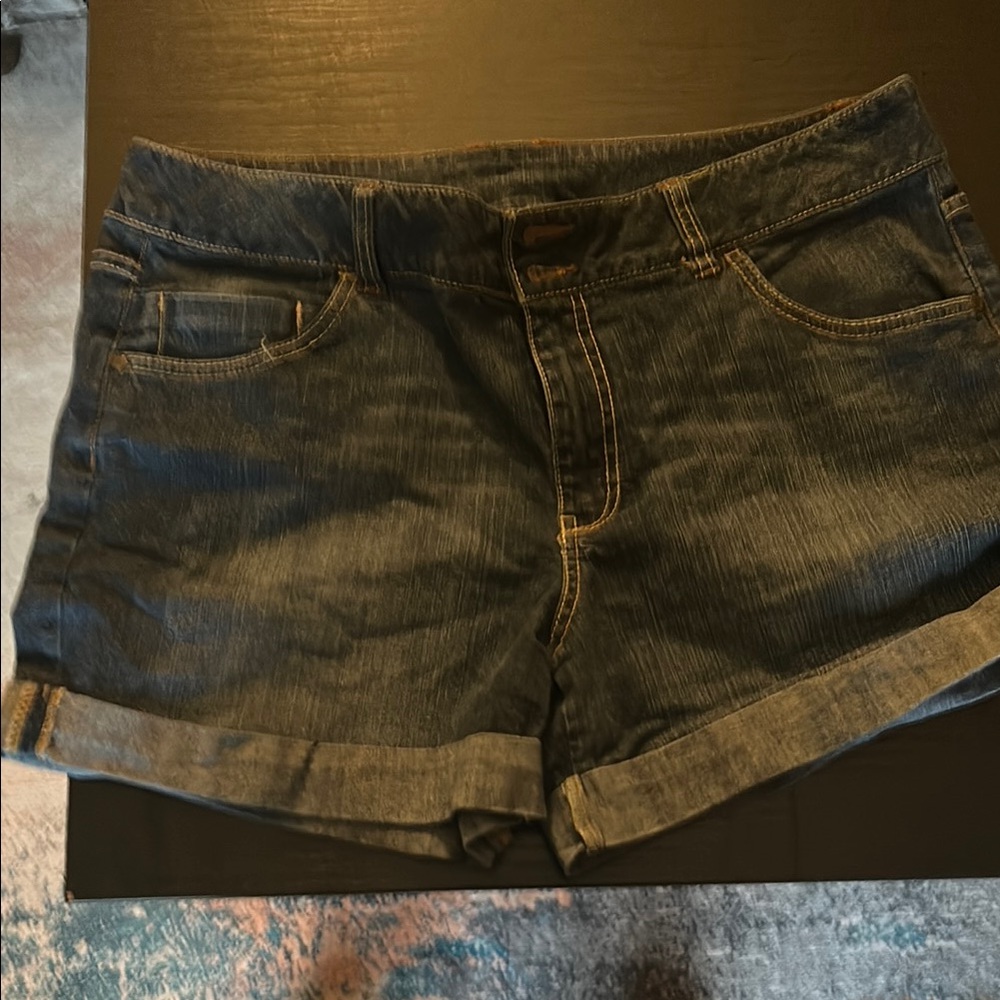 Faded Glory Denim Women's Shorts with cuffs